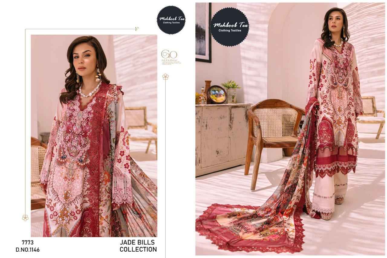 Mehboob Tex Jade Bliss Collection Cotton Dress Material 4 pcs Catalogue