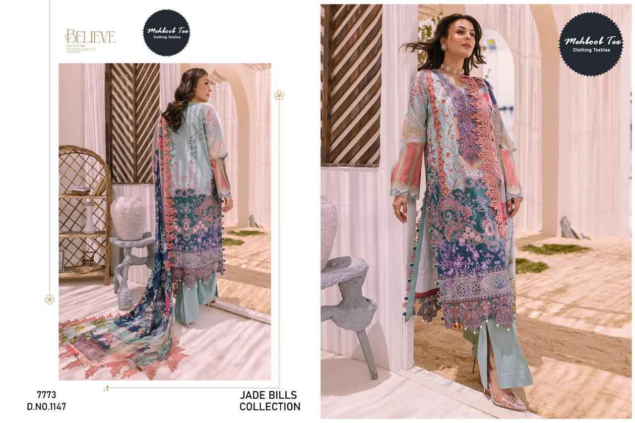 Mehboob Tex Jade Bliss Collection Cotton Dress Material 4 pcs Catalogue