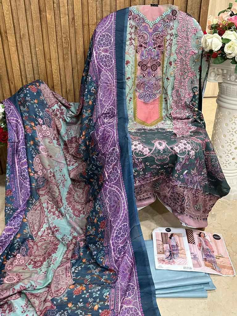 Mehboob Tex Jade Bliss Collection Cotton Dress Material 4 pcs Catalogue