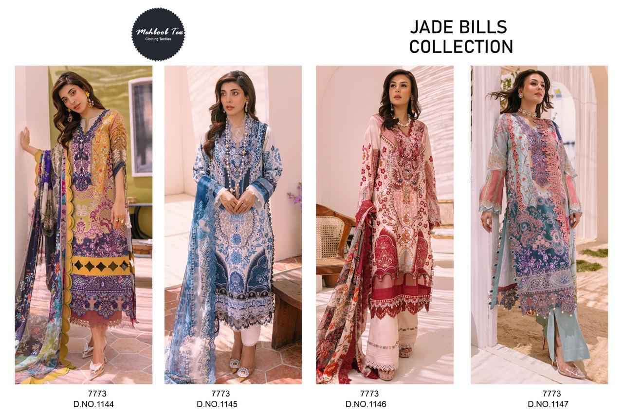 Mehboob Tex Jade Bliss Collection Cotton Dress Material 4 pcs Catalogue