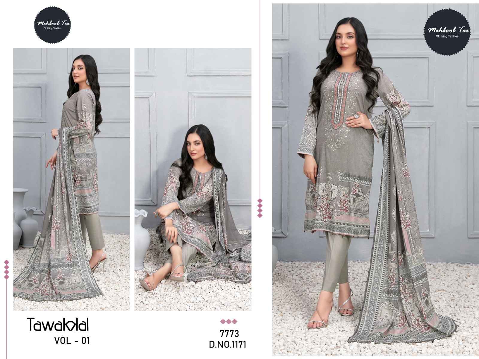 Mehboob Tex Tawakkal Vol 1 Cotton Dress Material 4 pcs Catalogue