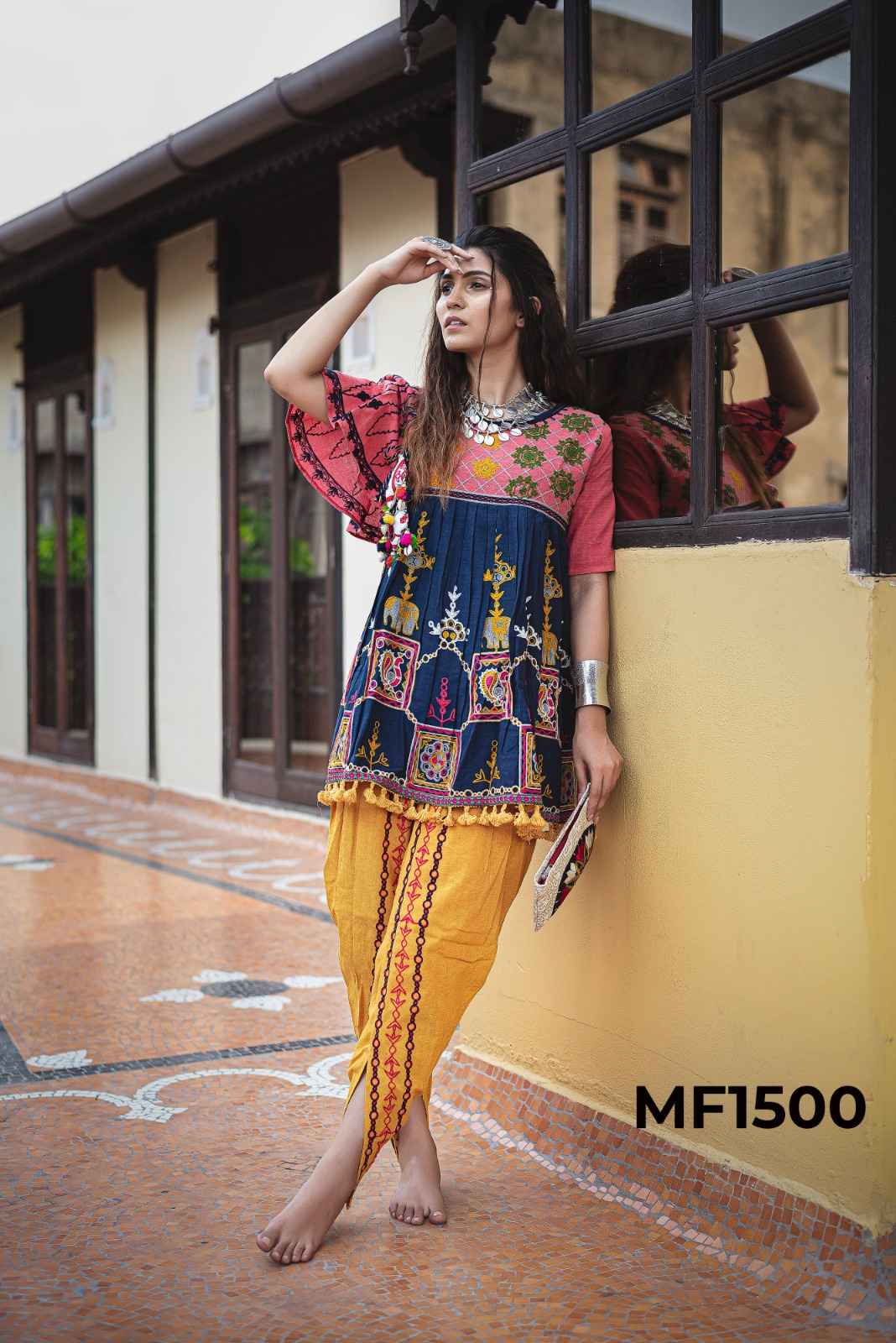 Mesmora Kath Putali Khadi Kedia Top With Pant 10 pcs Catalogue