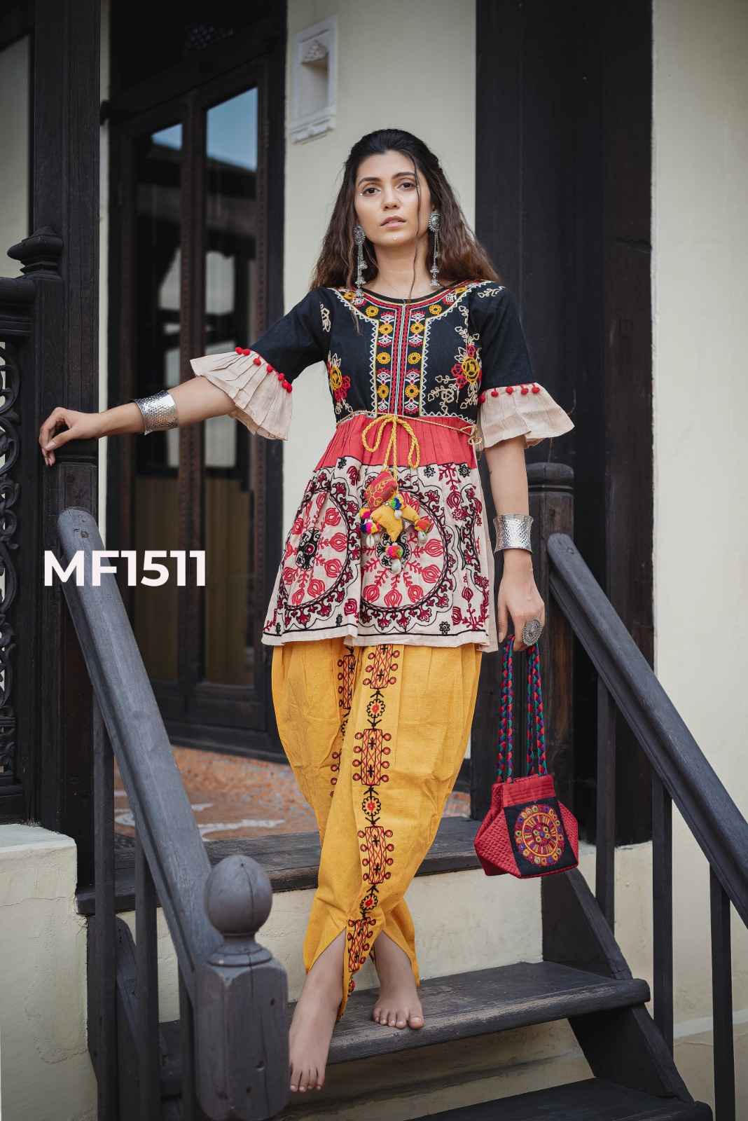Mesmora Kath Putali Khadi Kedia Top With Pant 10 pcs Catalogue