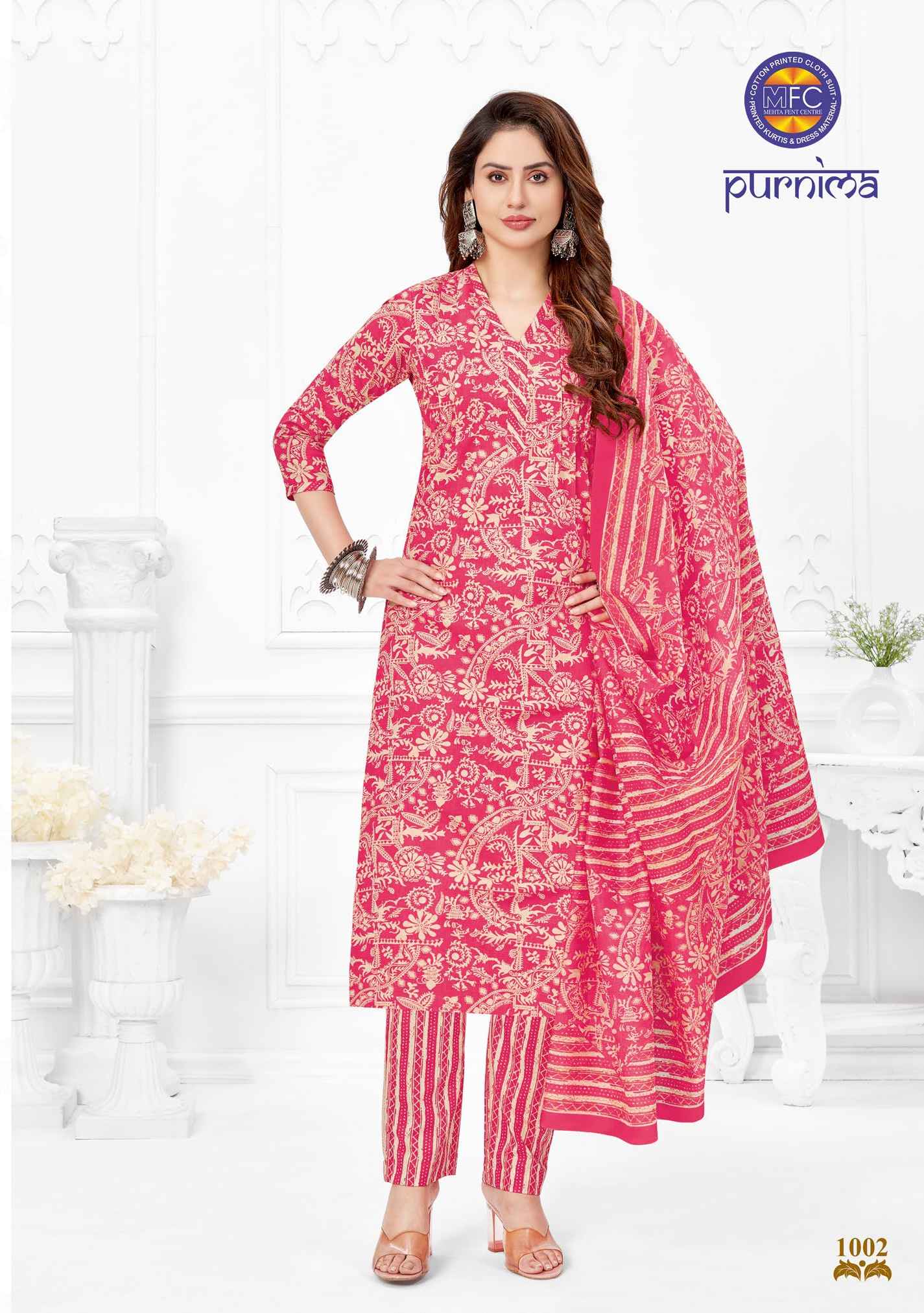 MFC Purnima Vol 1 Cotton Dress Material 12 pcs Catalogue