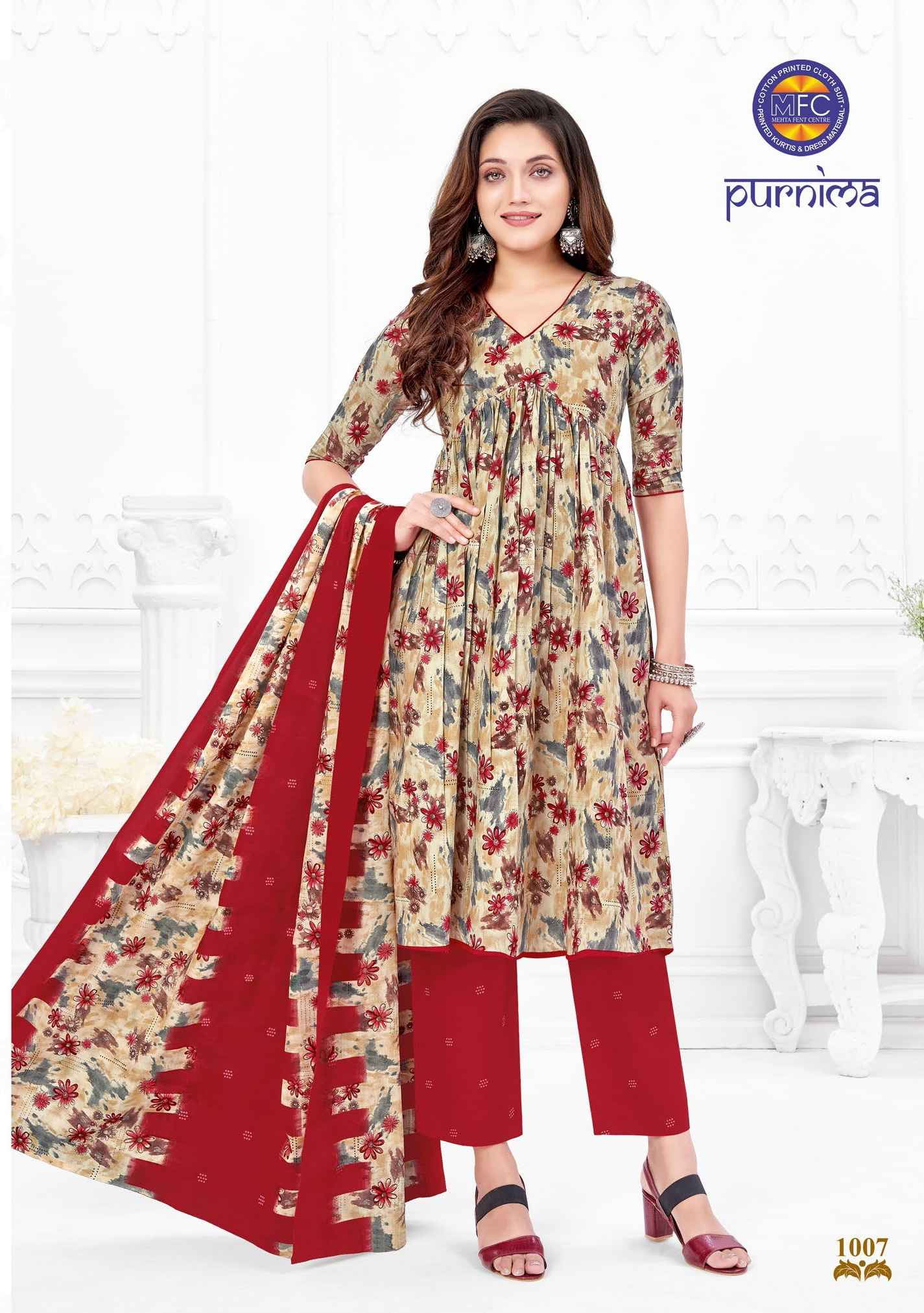 Buy Mehta Flora Vol 71 Fancy Cotton Dress Material Collection