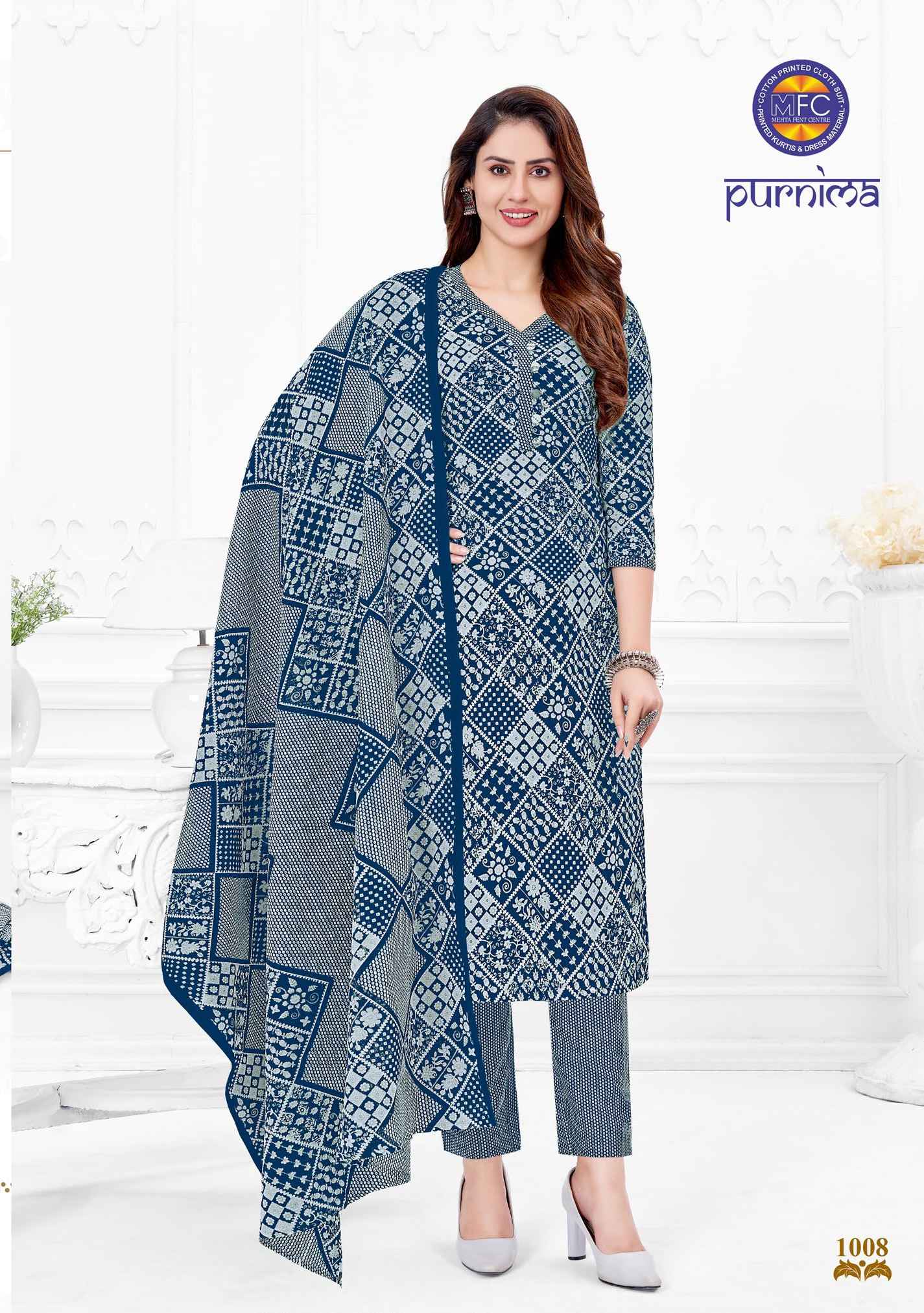 MFC Purnima Vol 1 Cotton Dress Material 12 pcs Catalogue