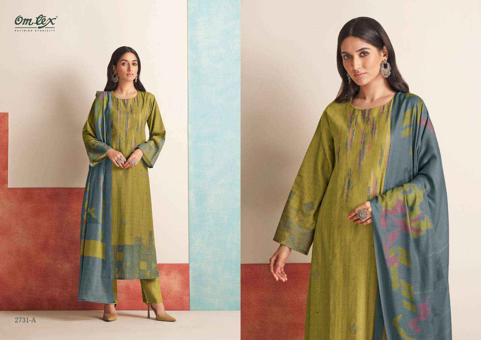 Omtex Parisha Pashmina Dress Material 4 pcs Catalogue