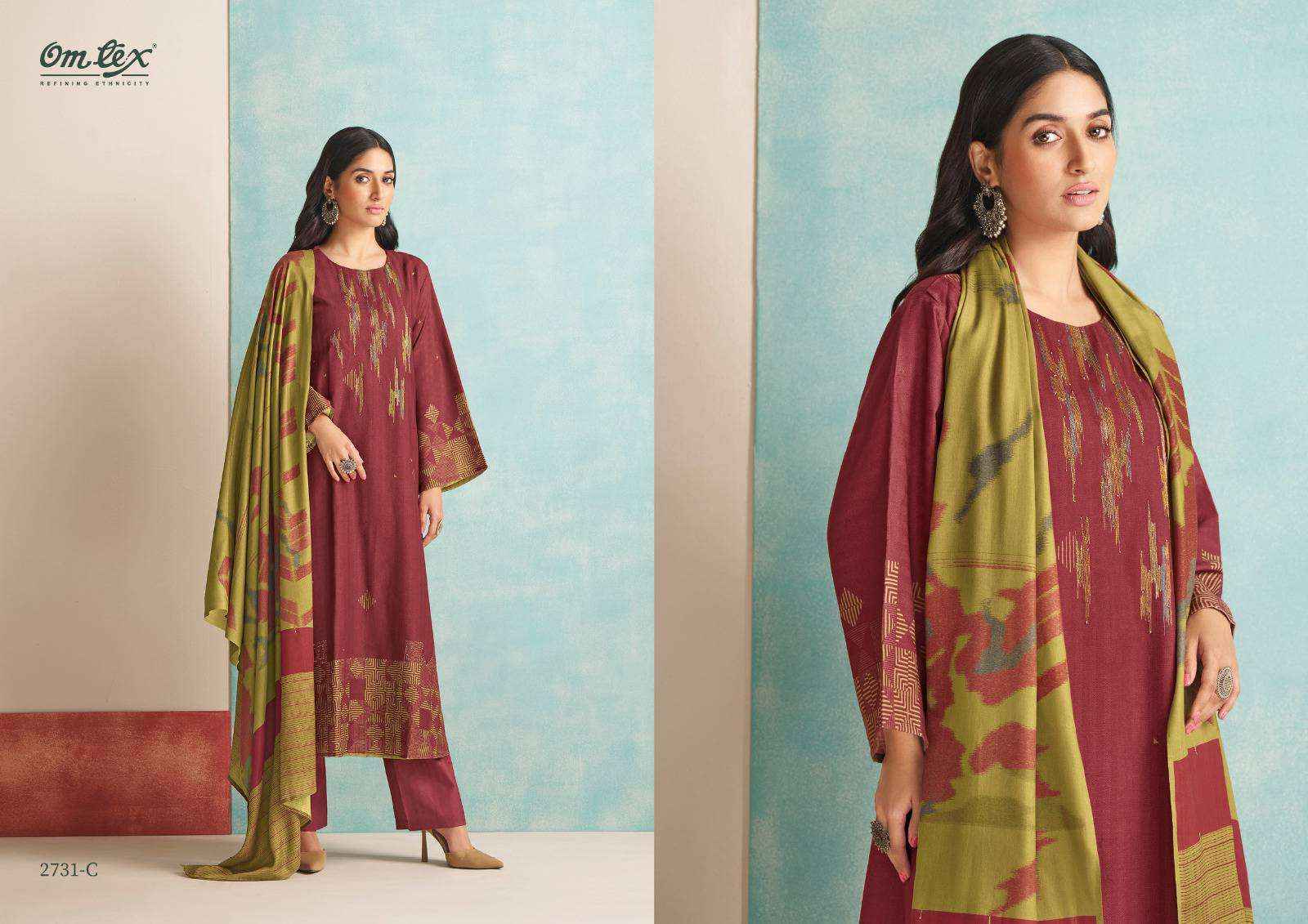 Omtex Parisha Pashmina Dress Material 4 pcs Catalogue
