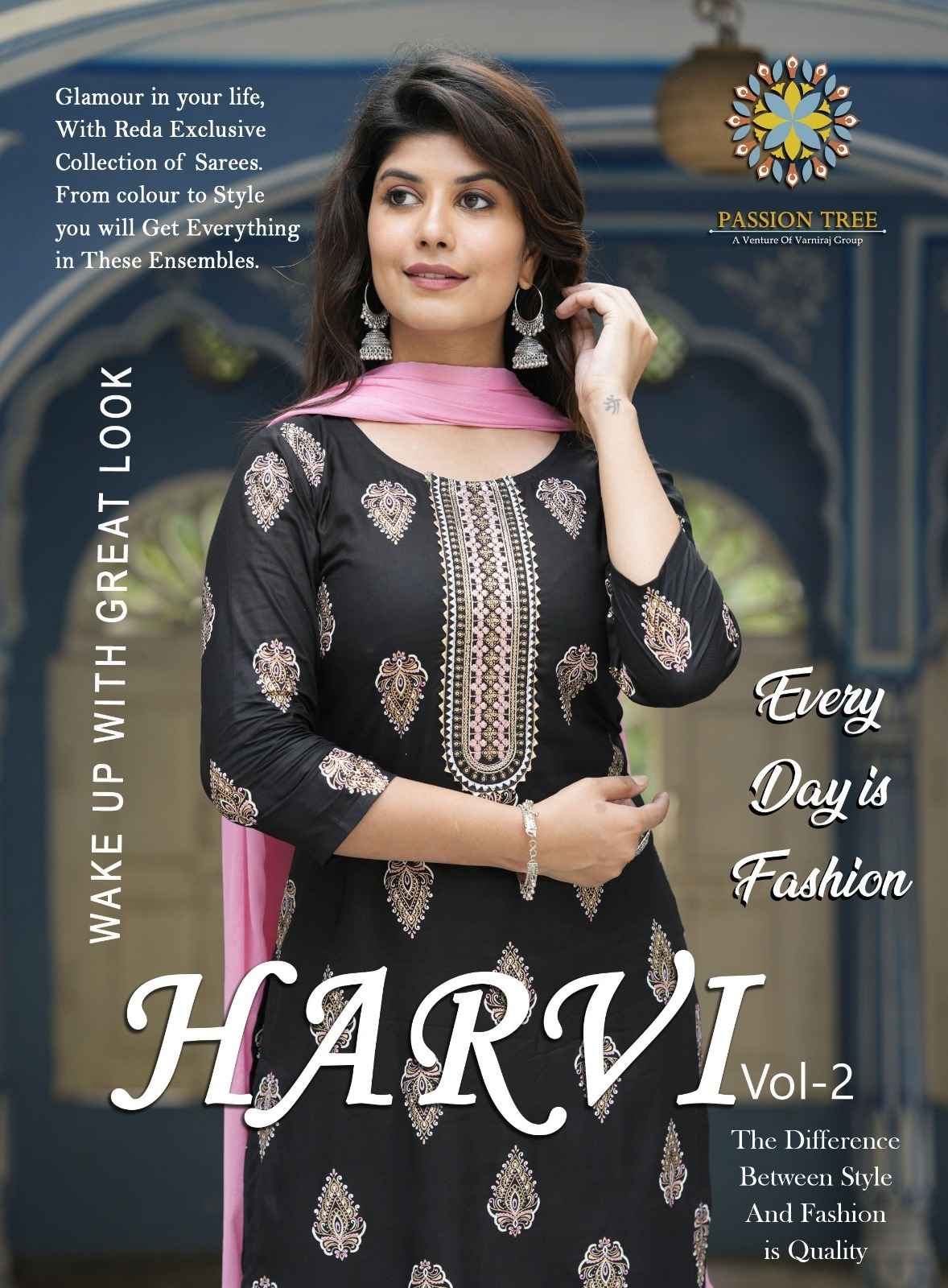 Passion Tree Harvi Vol 2 Rayon Kurti Combo 8 pcs Catalogue
