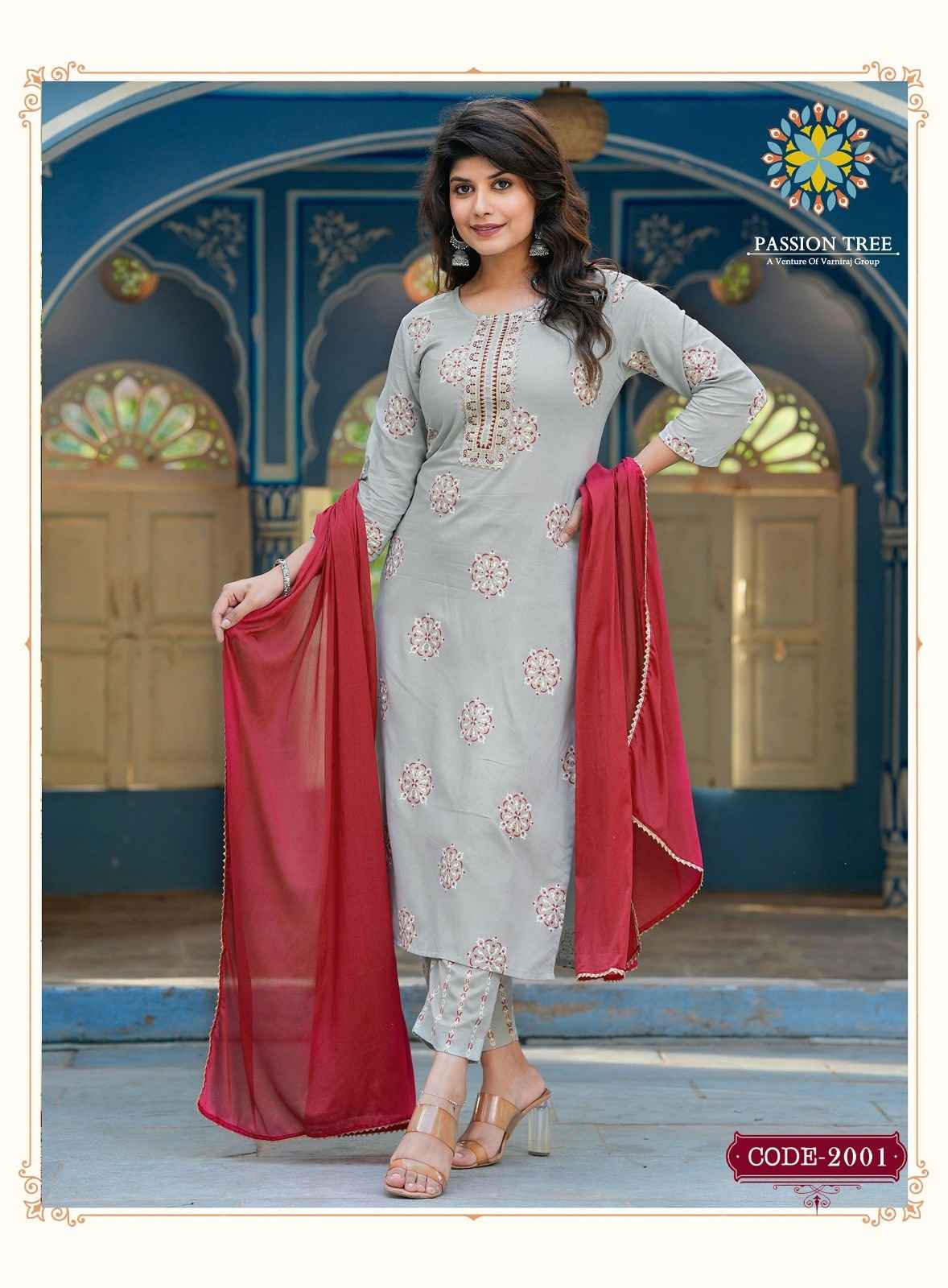 Passion Tree Harvi Vol 2 Rayon Kurti Combo 8 pcs Catalogue