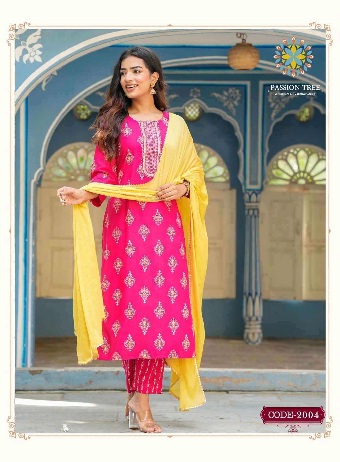 Passion Tree Harvi Vol 2 Rayon Kurti Combo 8 pcs Catalogue