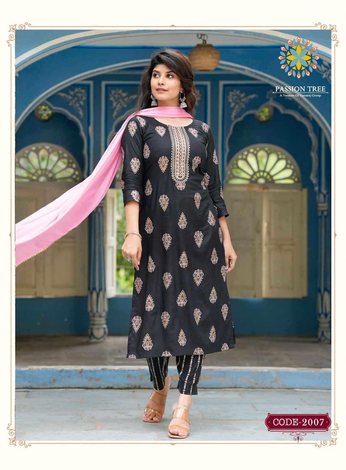 Passion Tree Harvi Vol 2 Rayon Kurti Combo 8 pcs Catalogue