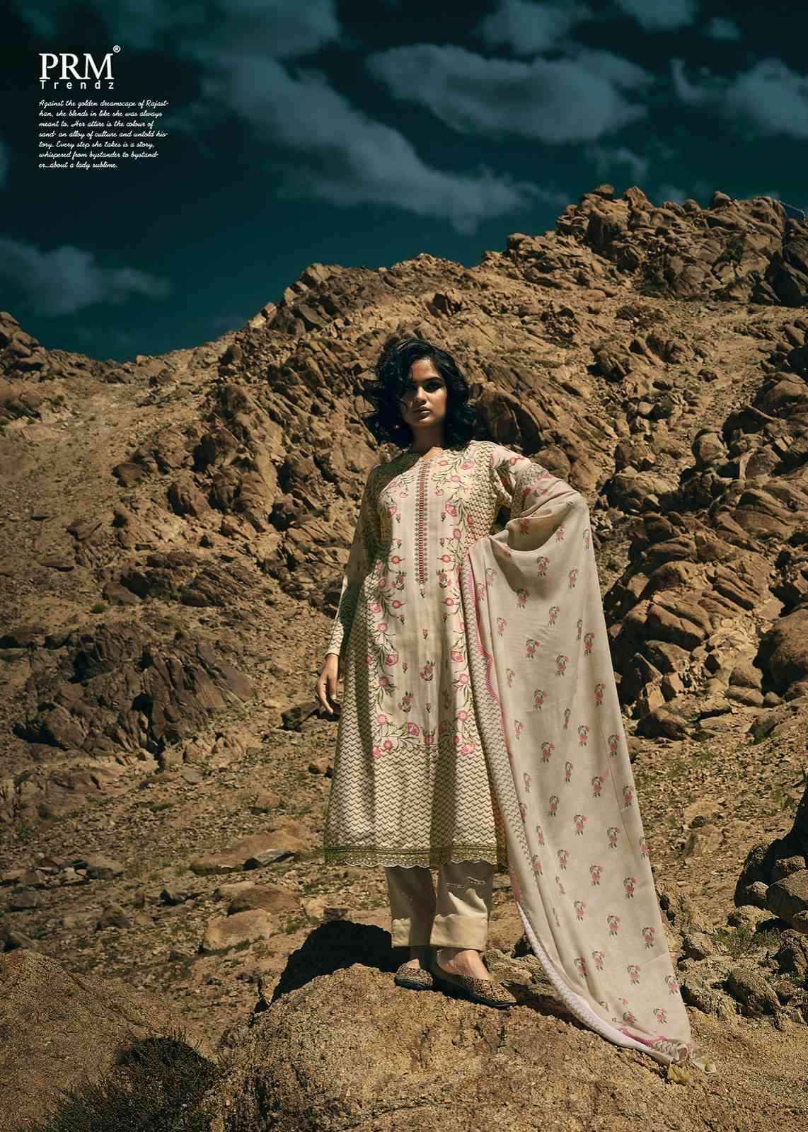 PRM Trendz Pindaar Pashmina Dress Material 8 pcs Catalogue