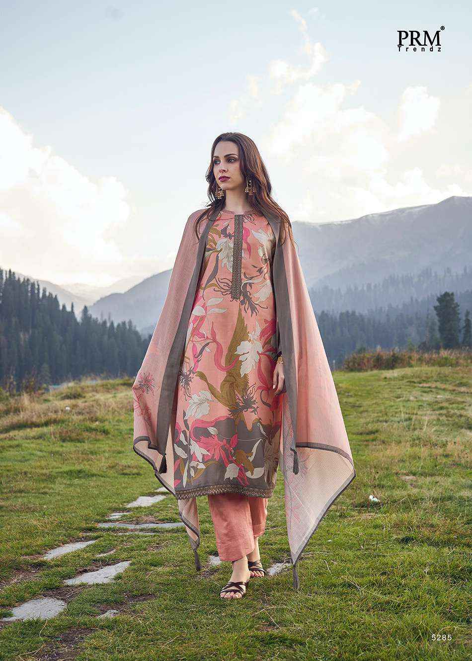 PRM Trendz Vaari Pashmina Dress Material 8 pcs Catalogue