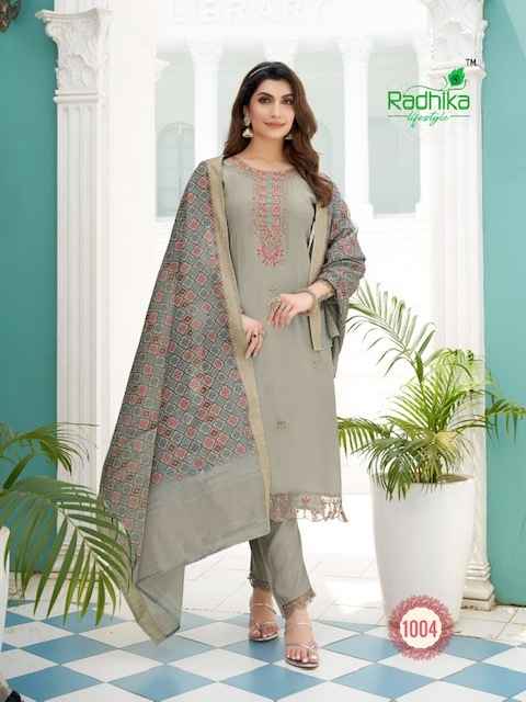 Radhika Lifestyle Kasturi Vol 1 Roman Silk Kurti Combo 6 pcs Catalogue