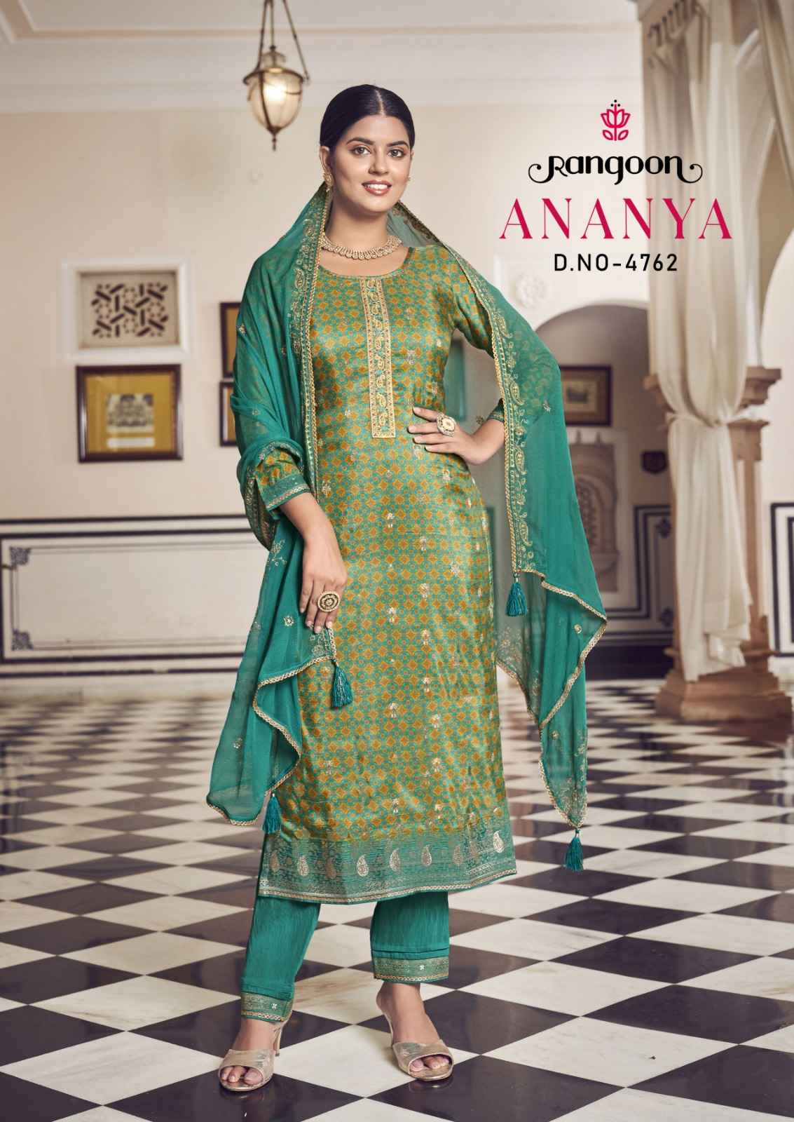 Rangoon Ananya Russian Jacquard Kurti Combo Wholesale Kurtis Online