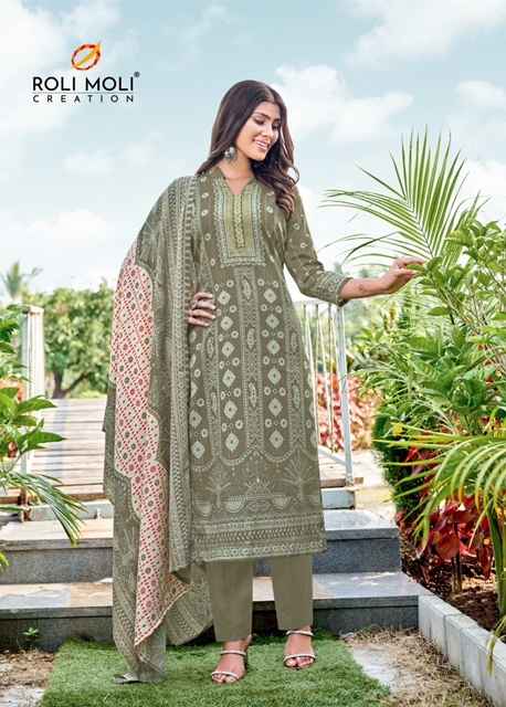 Roli Moli Creation Dilara Exclusive Winter Collection Pashmina Dress Material 8 pcs Catalogue