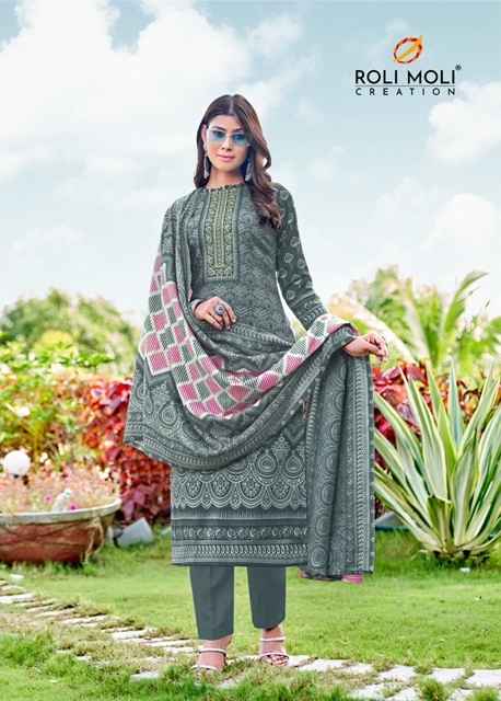 Roli Moli Creation Dilara Exclusive Winter Collection Pashmina Dress Material 8 pcs Catalogue