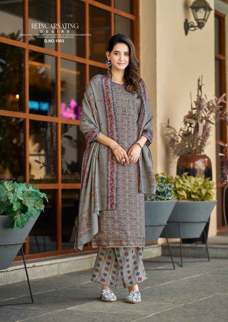 Roli Moli Creation Jasmine Pashmina Dress Material 8 pcs Catalogue
