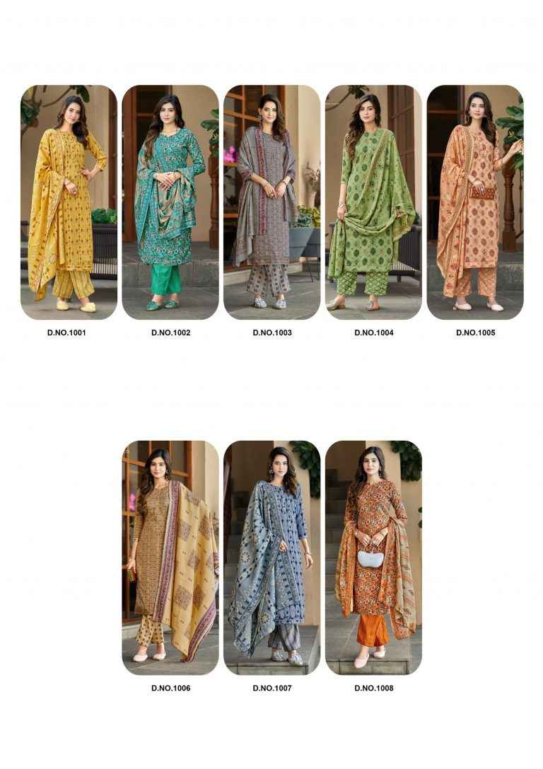 Roli Moli Creation Jasmine Pashmina Dress Material 8 pcs Catalogue