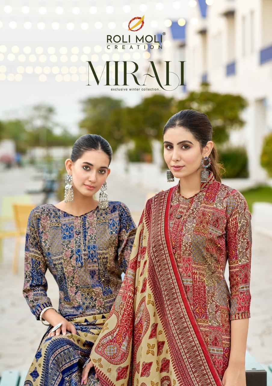 Roli Moli Creation Mirah Pashmina Dress Material 8 pcs Catalogue