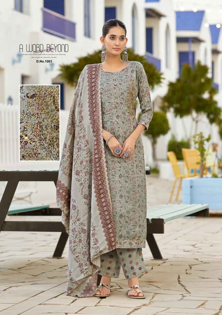 Roli Moli Creation Mirah Pashmina Dress Material 8 pcs Catalogue
