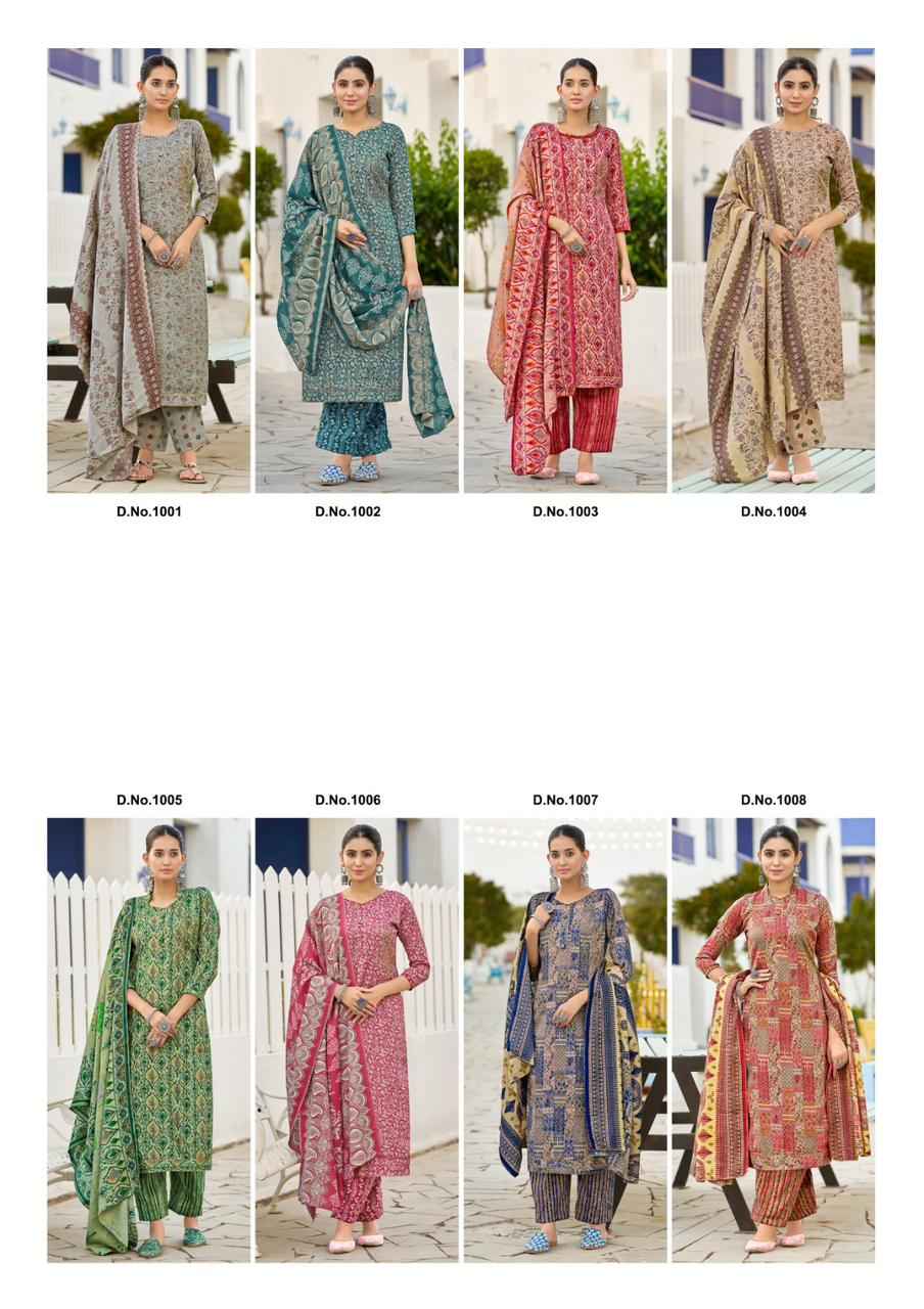 Roli Moli Creation Mirah Pashmina Dress Material 8 pcs Catalogue