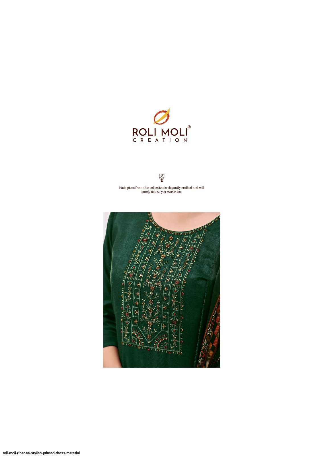 Roli Moli Rihanna Pashmina Dress Material 8 pcs Catalogue