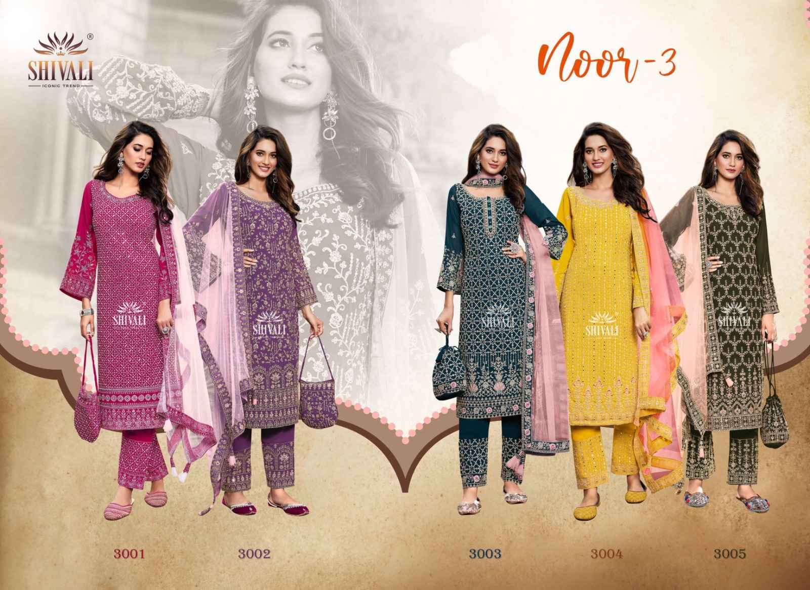 Shivali Noor Vol 3 Readymade Fancy Dress 6 pcs Catalogue
