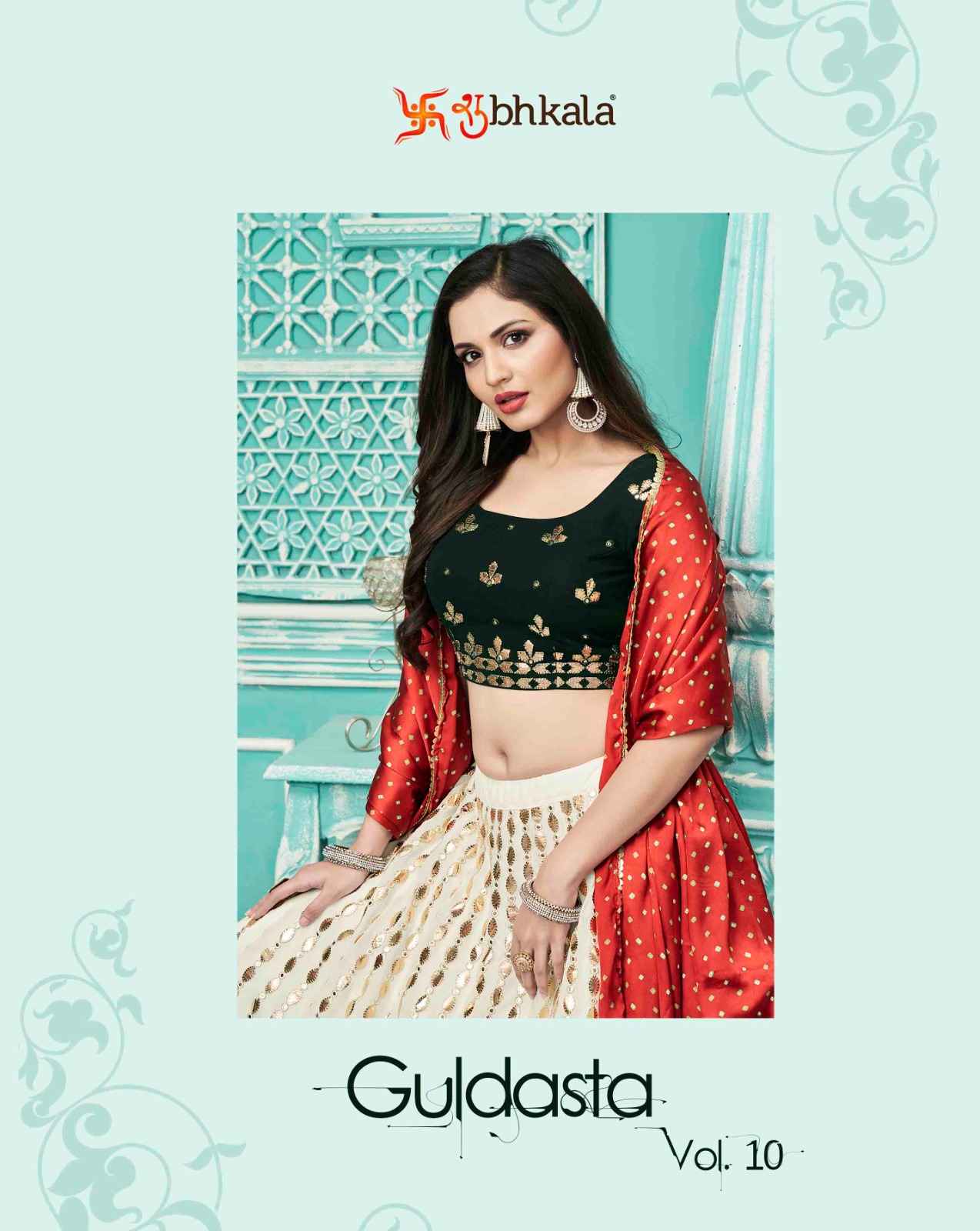 Shubhkala Guldasta Vol 10 Semi Stitched Georgette Lehenga 6 pcs Catalogue