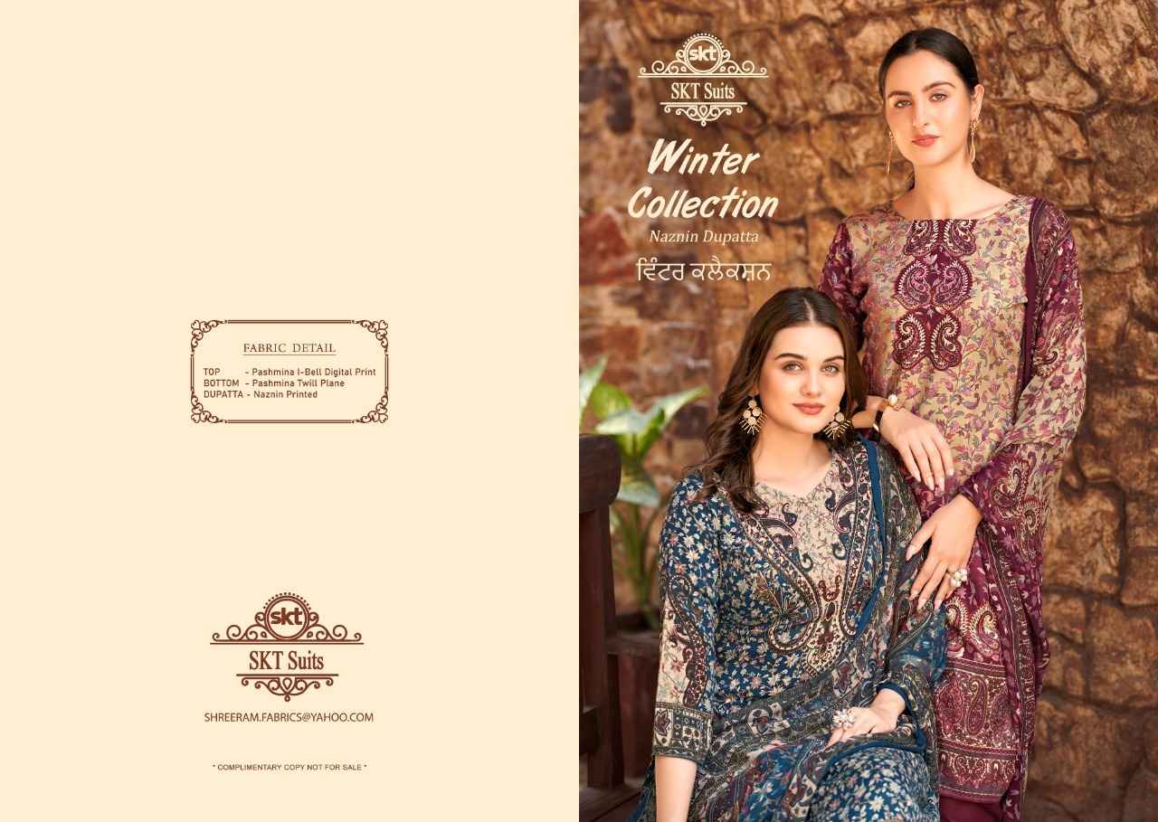 SKT Suits Winter Collection Pashmina Dress Material Wholesale Supplier