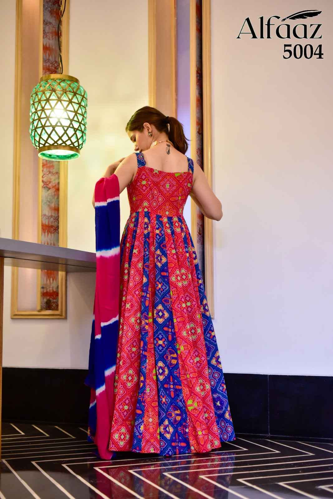 Stylishta Alfaaz Vol 5 Cotton Anarkali Gown With Dupatta 4 pcs Catalogue
