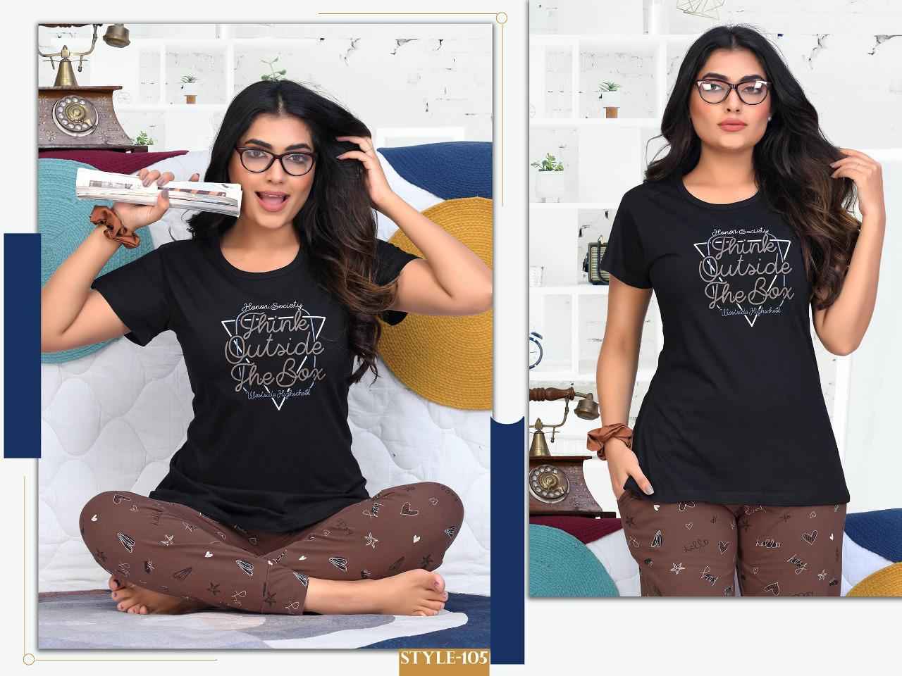 Summer Special Starry Nights Cotton Night Suit 8 pcs Catalogue