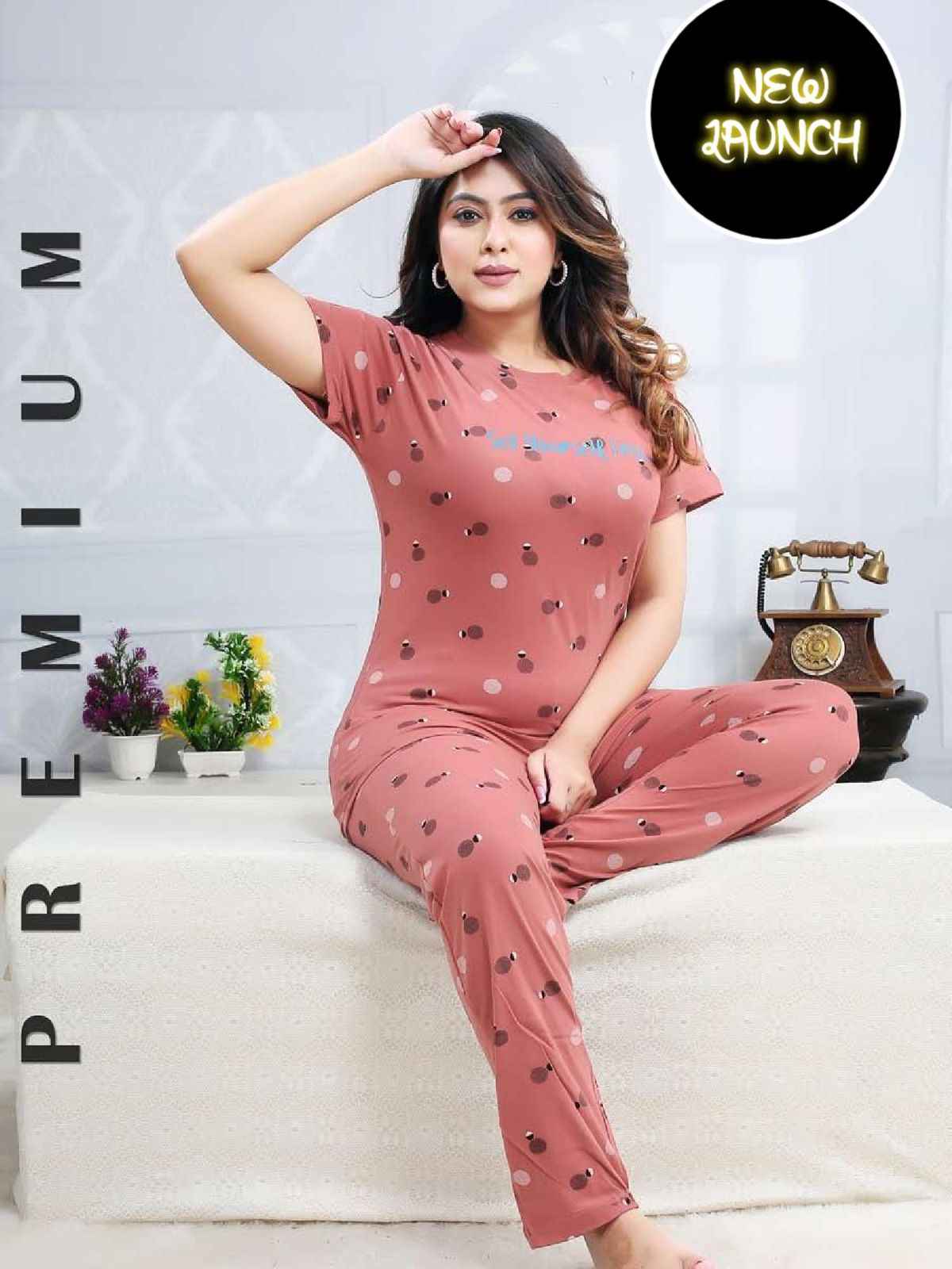 Summer Special Vol D 504 Hosiery Night Suit 6 pcs Catalogue