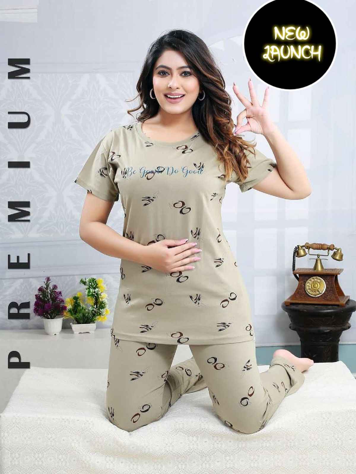 Summer Special Vol D 504 Hosiery Night Suit 6 pcs Catalogue