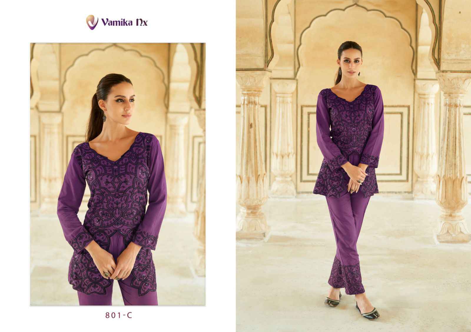 Vamika Nx Verona Rayon Cord Set 4 pcs Catalogue