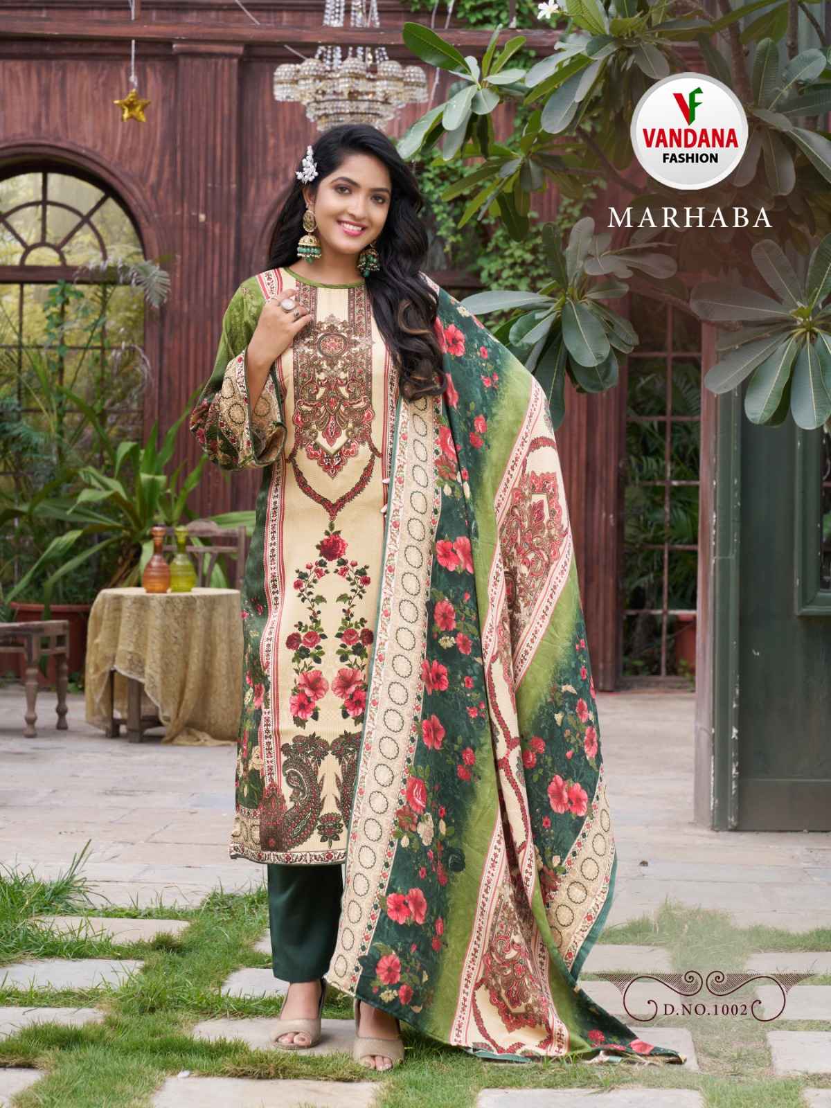 Vandana Fashion Marhaba Pashmina Dress Material 8 pcs Catalogue