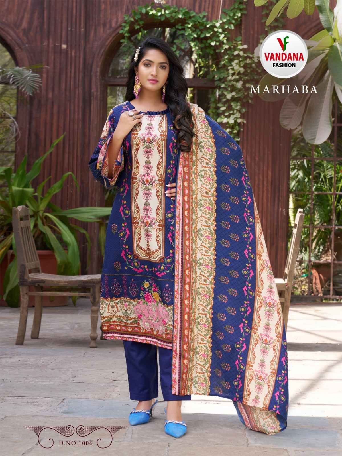 Vandana Fashion Marhaba Pashmina Dress Material 8 pcs Catalogue