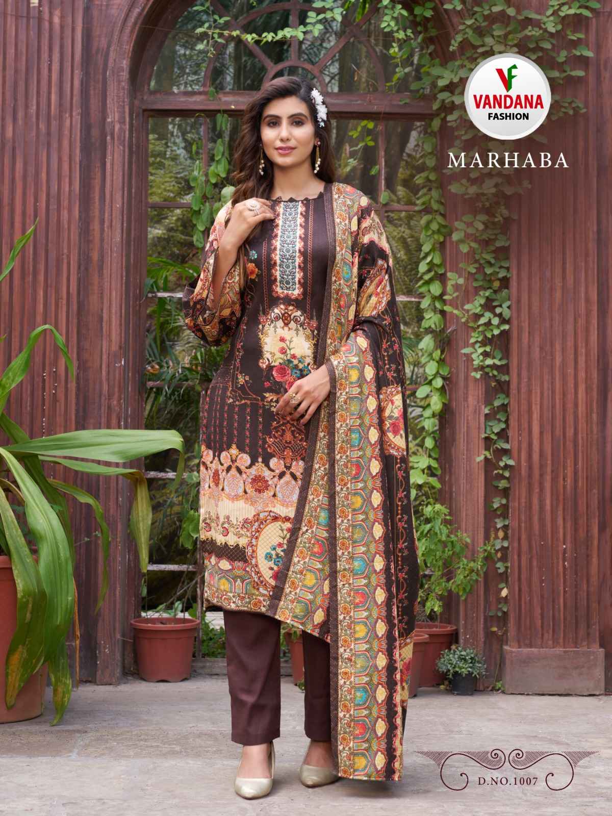 Vandana Fashion Marhaba Pashmina Dress Material 8 pcs Catalogue