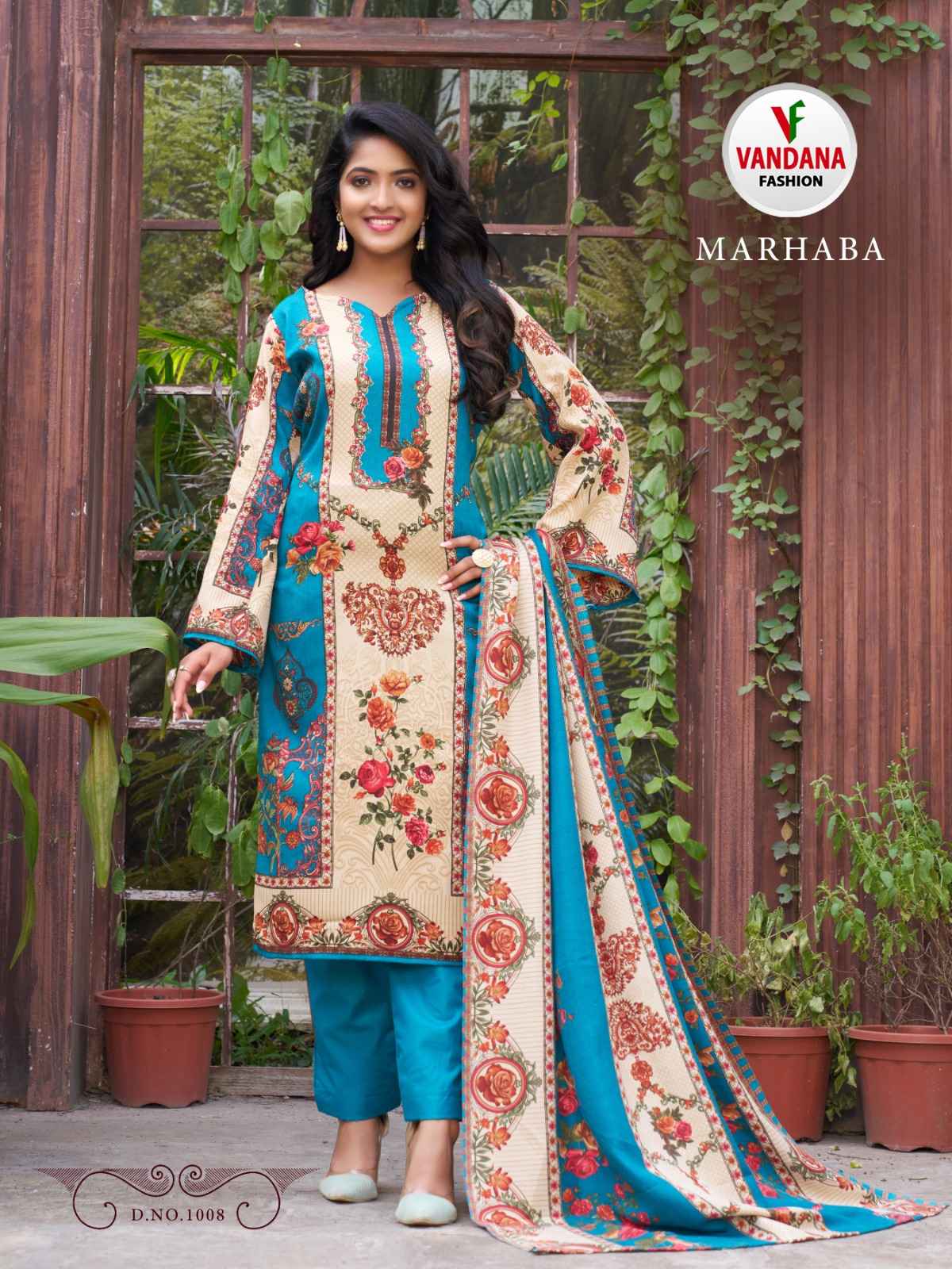 Vandana Fashion Marhaba Pashmina Dress Material 8 pcs Catalogue