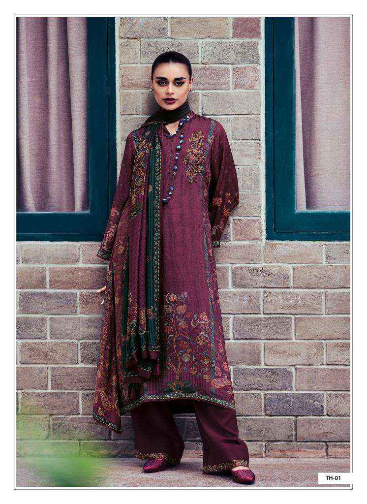 Varsha Tahira Pashmina Dress Material Wholesale Supplier Online