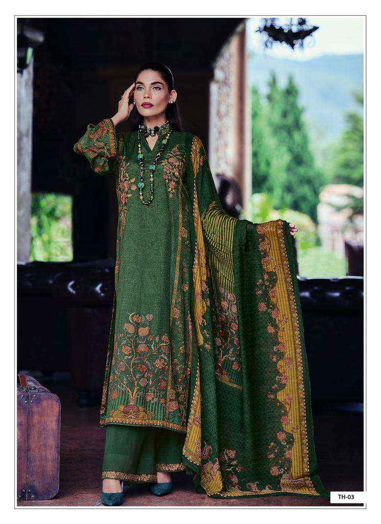 Varsha Tahira Pashmina Dress Material 6 pcs Catalogue