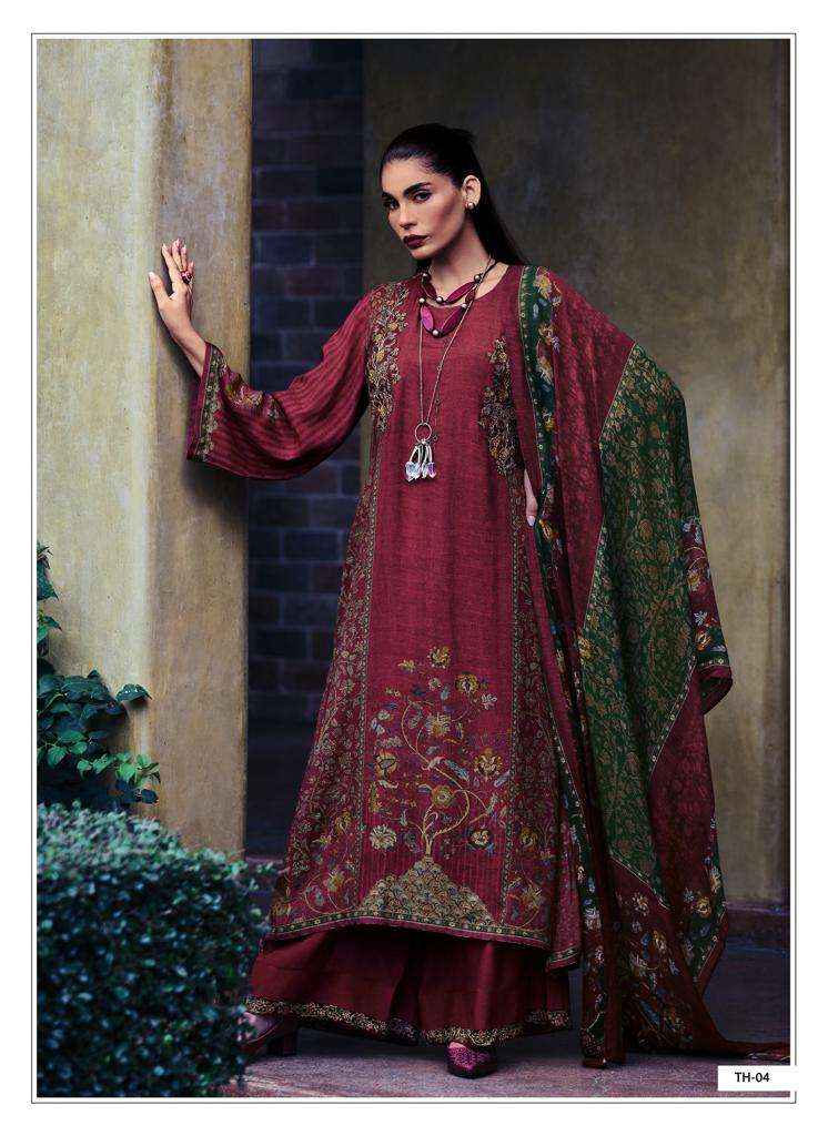 Varsha Tahira Pashmina Dress Material 6 pcs Catalogue