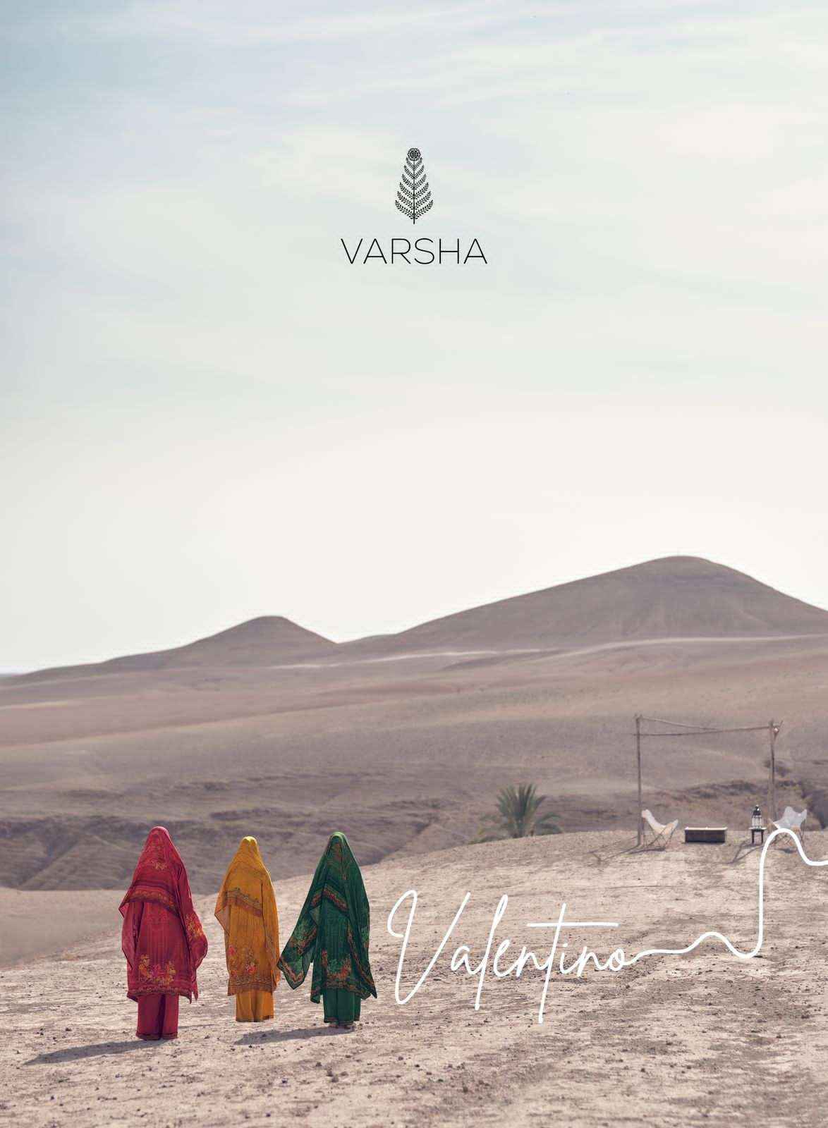 Varsha Valentino Pashmina Dress Material 6 pcs Catalogue