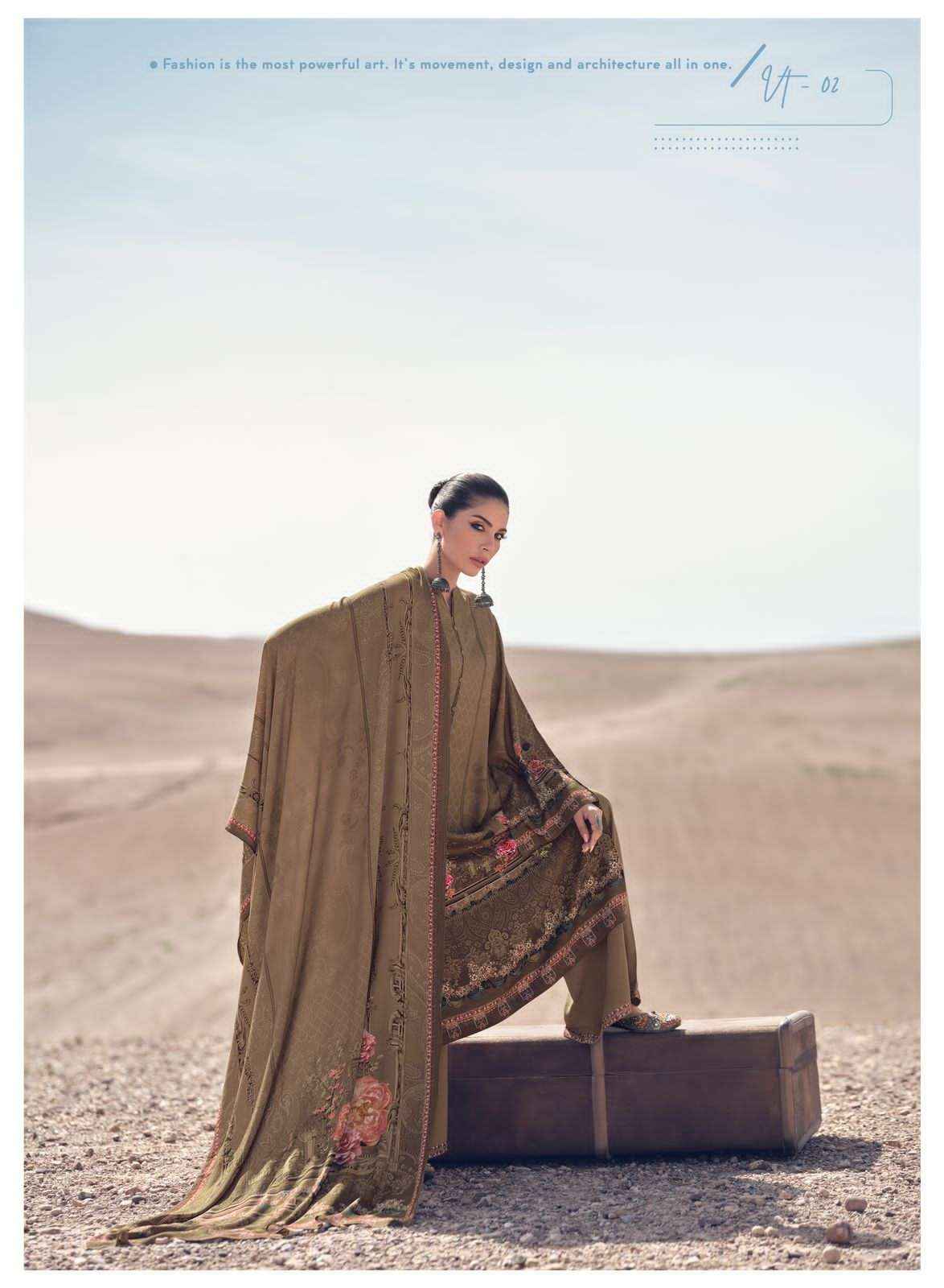 Varsha Valentino Pashmina Dress Material 6 pcs Catalogue