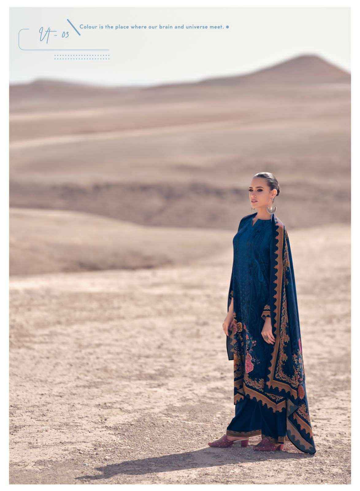 Varsha Valentino Pashmina Dress Material 6 pcs Catalogue