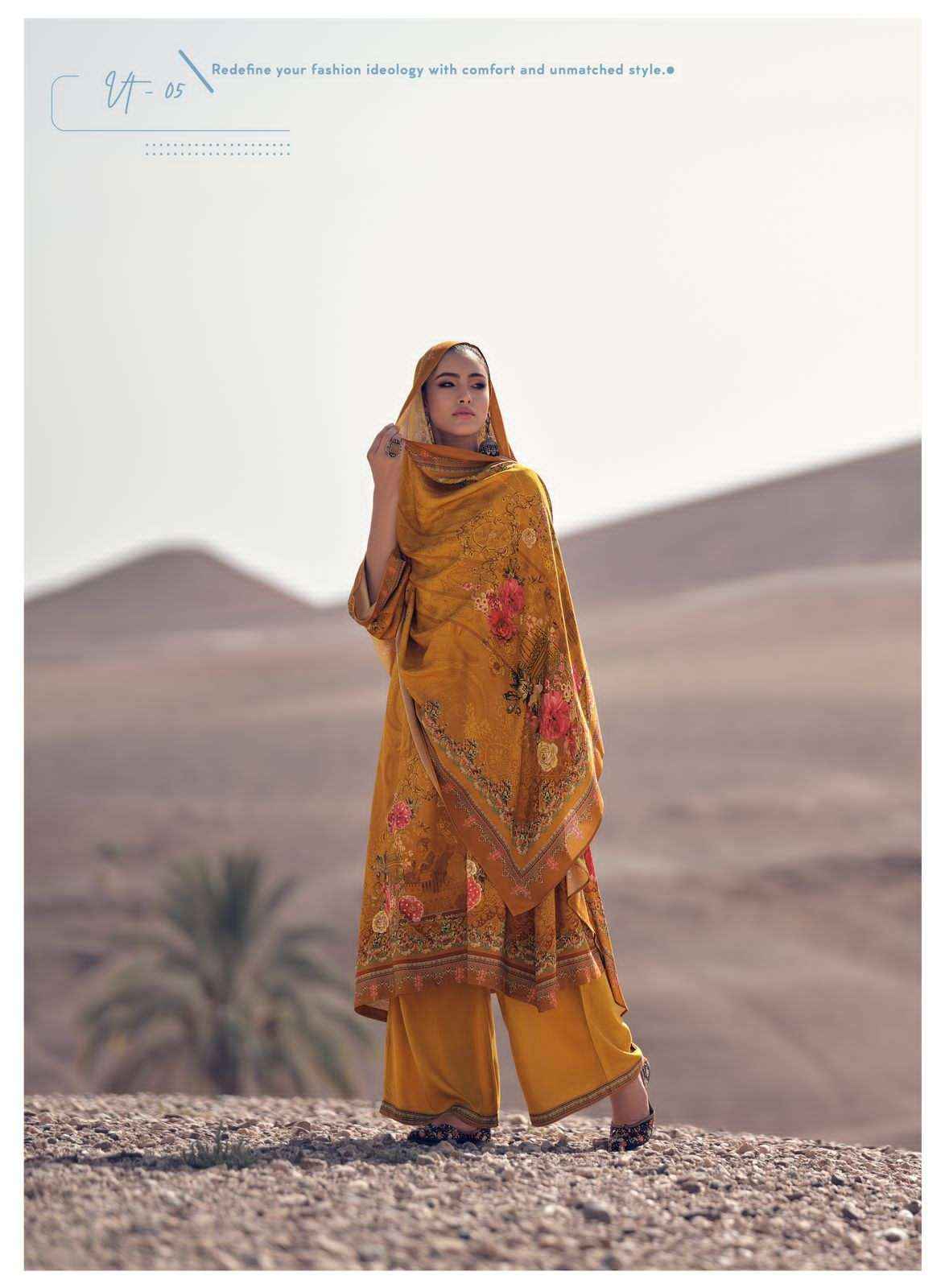 Varsha Valentino Pashmina Dress Material 6 pcs Catalogue