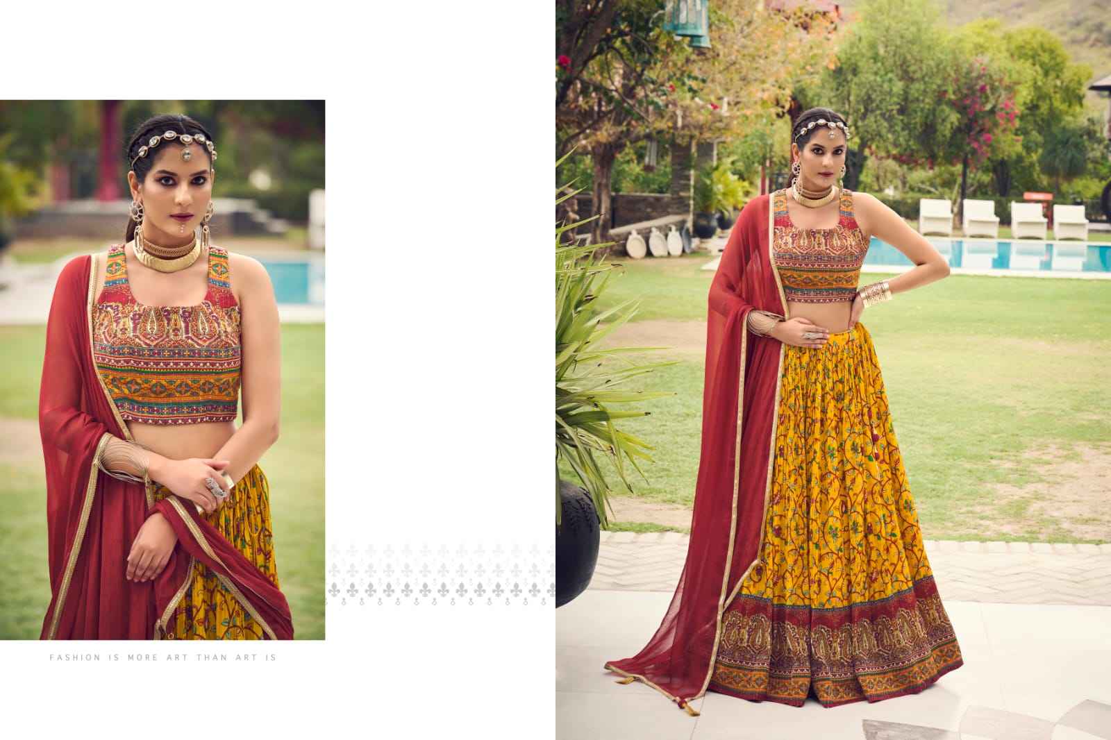 Virasat Arunima Chinon Lehenga Choli 7 pcs Catalogue