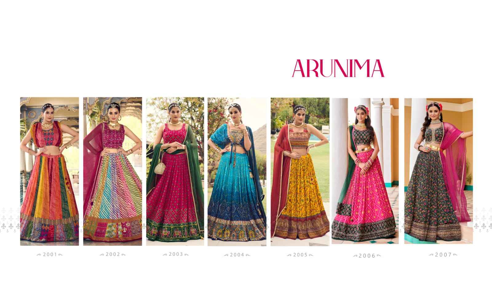 Virasat Arunima Chinon Lehenga Choli 7 pcs Catalogue