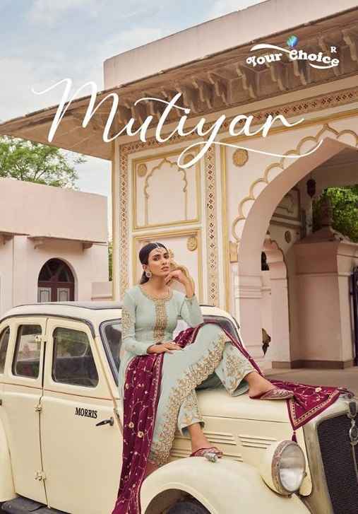 Your Choie Mutiyar Chinon Dress Material 4 pcs Catalogue